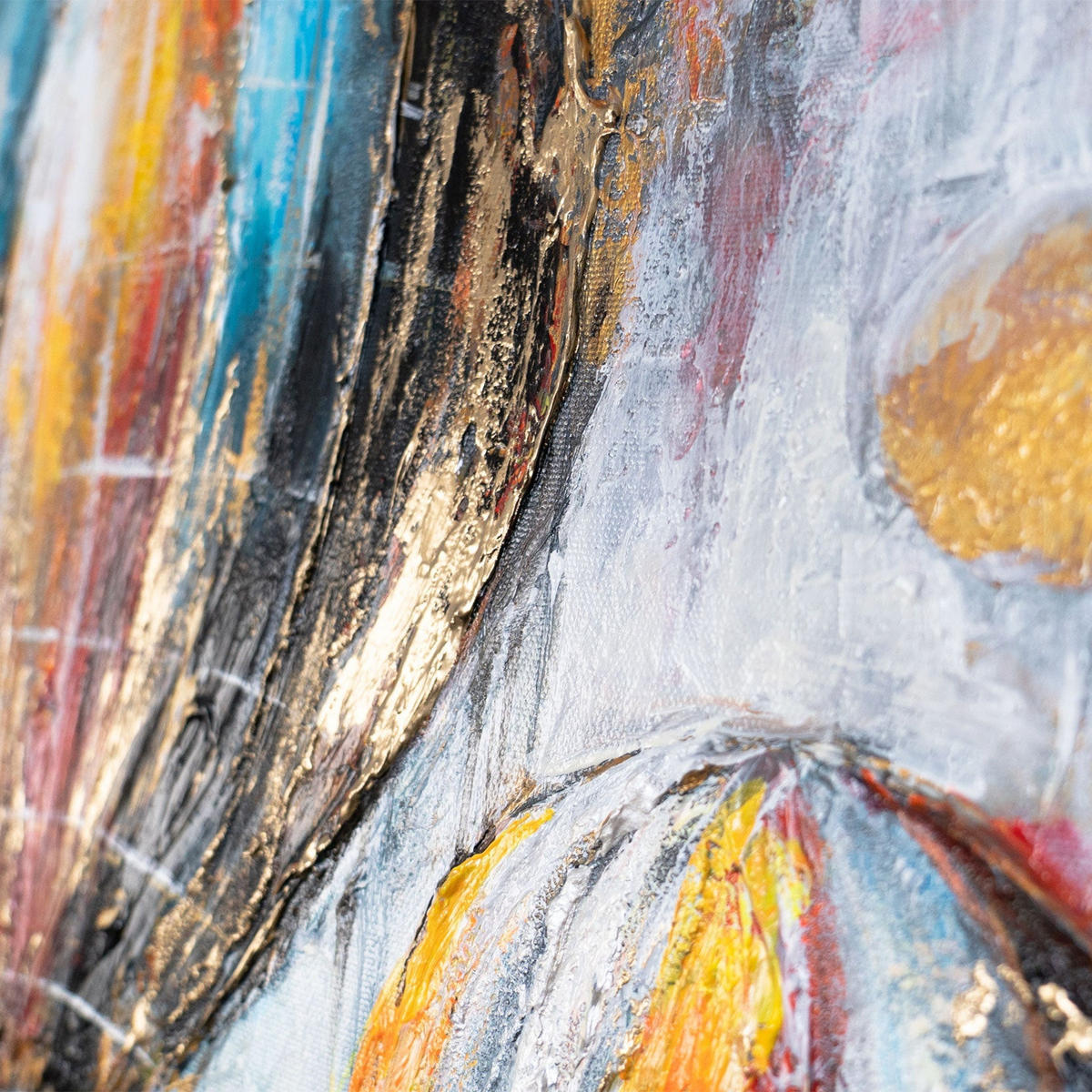 GEMÄLDE Strahlen des Fluges auf Keilrahmen 115x50 cm - Multicolor, Holz (115/50cm) - YS-art gallery