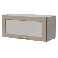 KLAPPHÄNGESCHRANK Brerra W4BS/80 WKF Weiß / RAL 1019 graubeige Matt 80 / 32,5 / 36cm - Graubraun/Weiß, Holz/Holzwerkstoff (80/36/32.5cm) - Feldmann-Wohnen