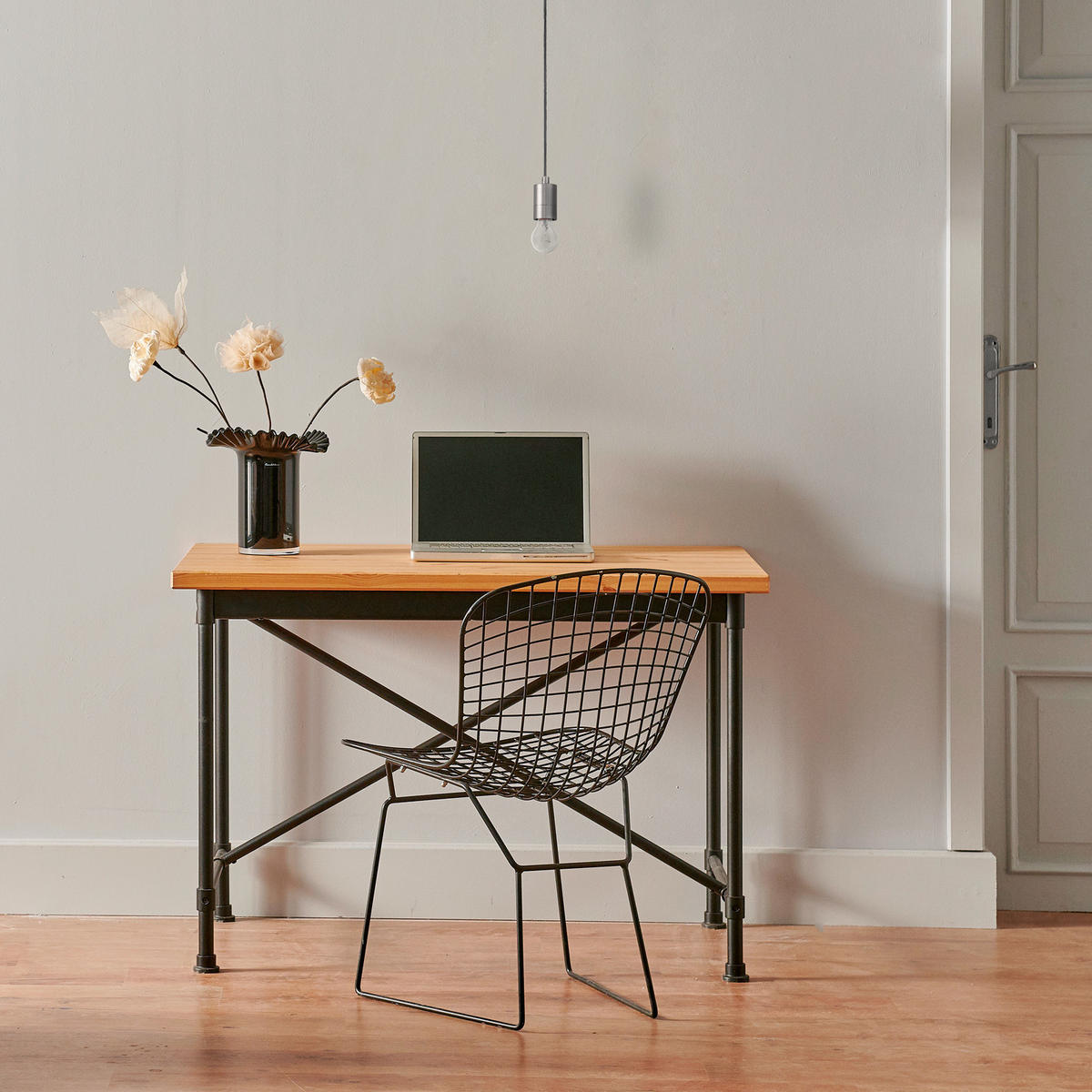 PENDELLEUCHTE Hugo - Nickelfarben, Metall (4.4/4.4/6.5cm) - Paco Home