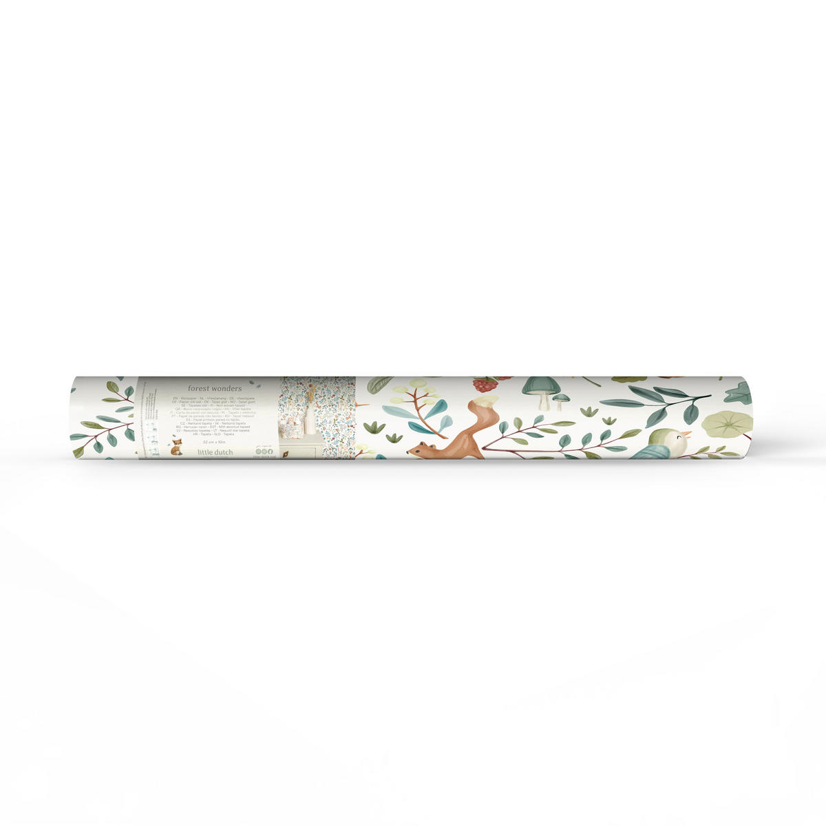 VLIESTAPETE Waldwunder 1000x52cm - Multicolor, Papier/Kunststoff (52/1cm) - Little Dutch