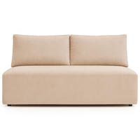 SCHLAFSOFA mit Bettkasten DUO, Stoff Salvador, Beige - Beige, Holz (198/89/90cm) - Kaiser Möbel