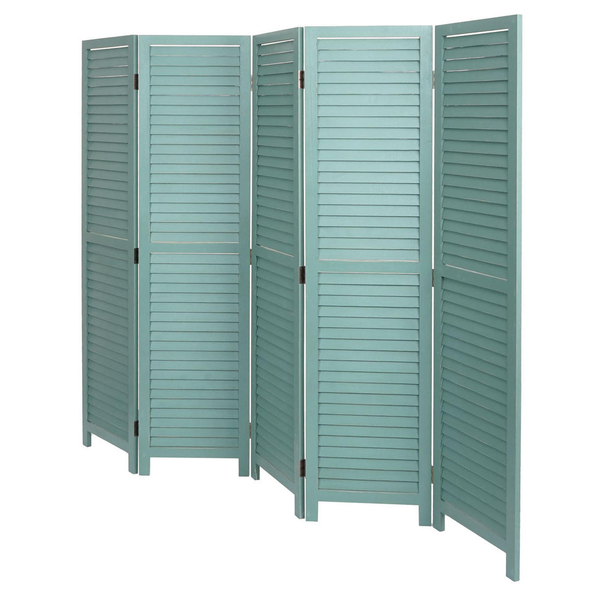 PARAVENT Grün - Grün, Holz (205/170/2cm) - MCW