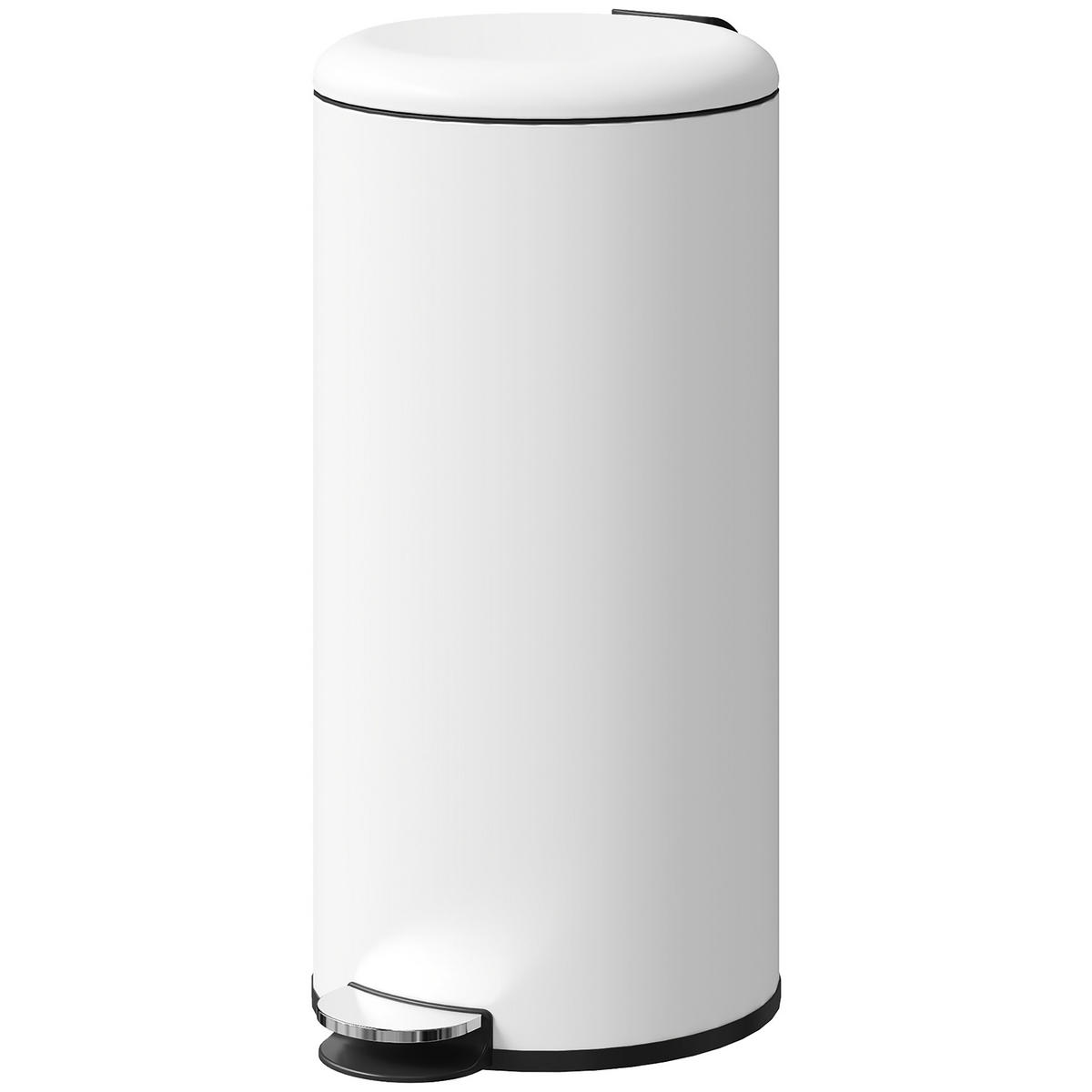 MÜLLEIMER DE-08893 30 L mit Softclose-Deckel, einrastbar Cremeweiß - Creme, Metall (30/63.5/36cm) - ComfortXL
