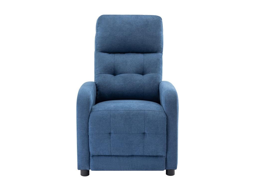 RELAXSESSEL - Stoff - Blau - JARAMILO - Blau, Textil (93/98/65cm) - Vente-Unique
