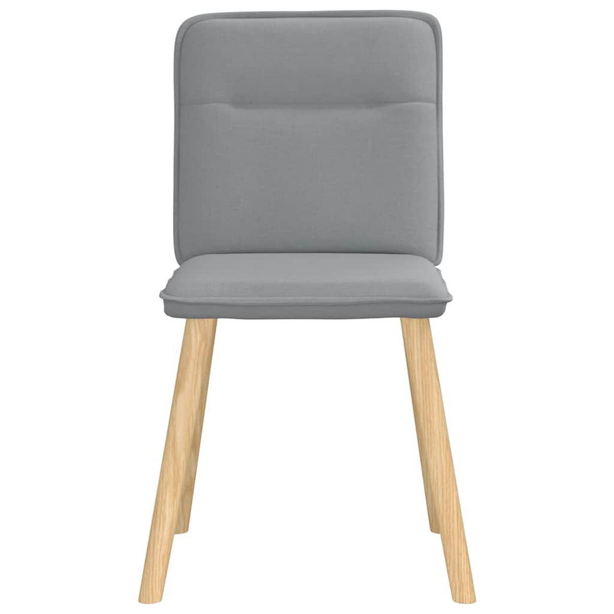 ESSZIMMERSTÜHLE 2 Stk. Hellgrau Stoff 45*54*86cm - Grau, Metall (45/86/54cm) - ZMH