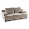 SCHLAFSOFA Rosso, Hellbraun, Kord-Stoff - Braun, Textil (200/90/91cm) - Bettso