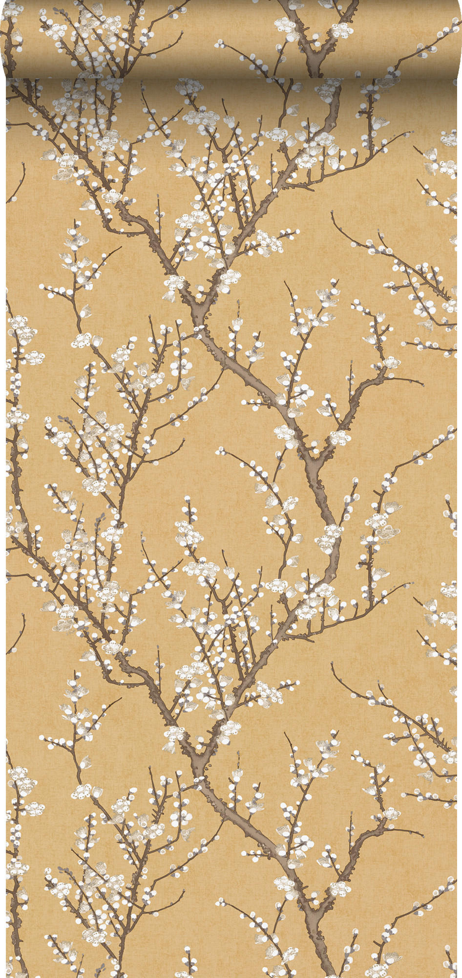 TAPETE Blüte 53 cm x 10 m - Gelb, Papier (53/1000cm) - Sanders & Sanders