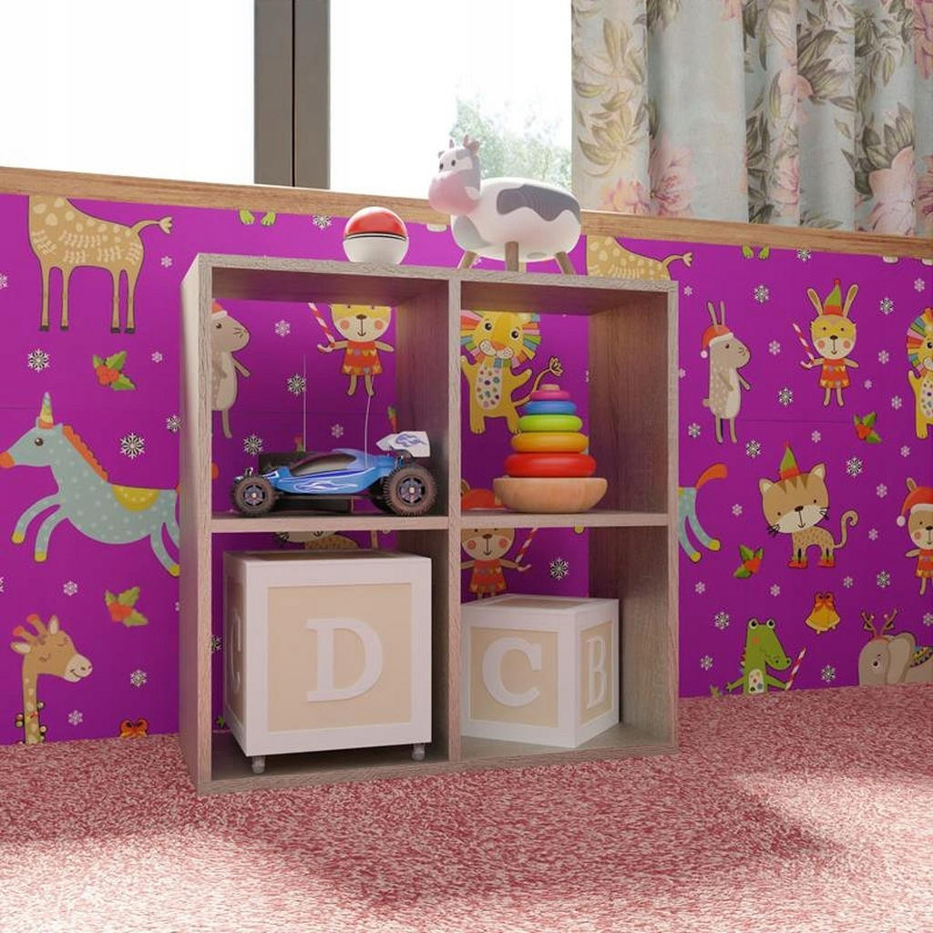 Thumbnail - Matkam Möbel Standregal, Sonoma Eiche, Holzwerkstoff, 74x75x30 cm, Wohnzimmer, ,