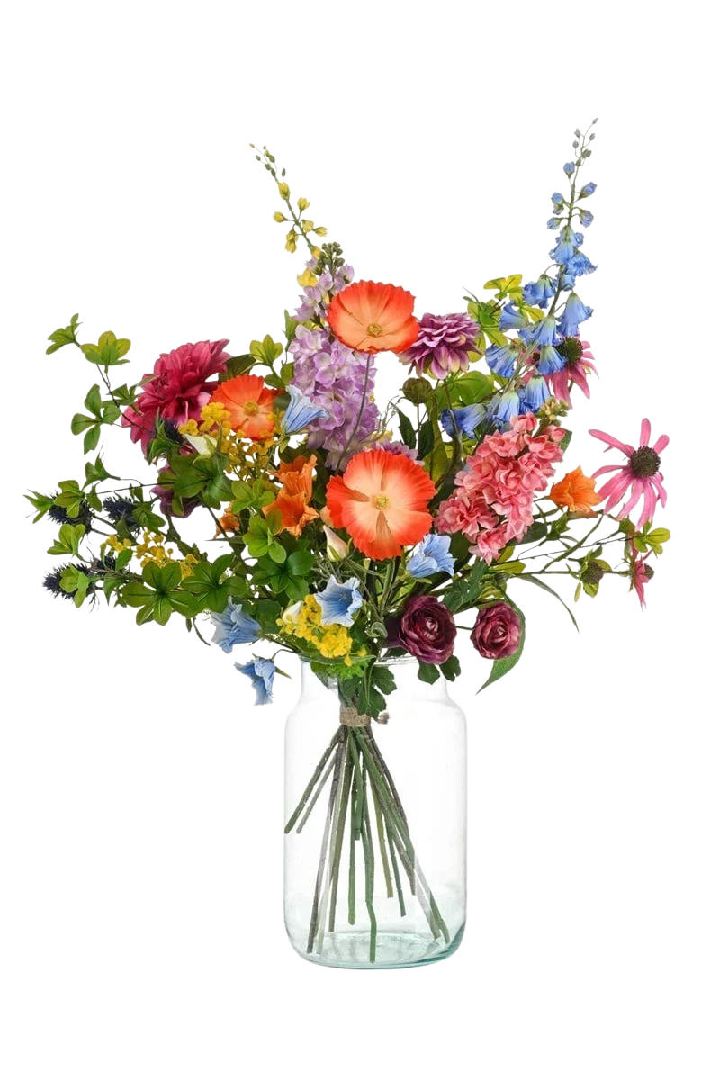 KUNSTBLUME Künstlicher Blumenstrauß Kaurus 90cm - Naturfarben, Kunststoff (90cm) - Emerald