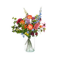 KUNSTBLUME Künstlicher Blumenstrauß Kaurus 90cm - Naturfarben, Kunststoff (90cm) - Emerald