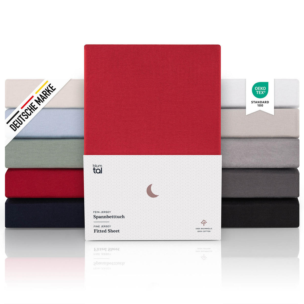 SPANNBETTLAKEN 270/200/30 cm Rot - Rot, Textil (200/270cm) - Blumtal