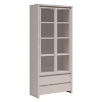 VITRÍNA Soren Kašmír - béžová, kompozitní dřevo (90/200.5/40.5cm) - Petits-meubles