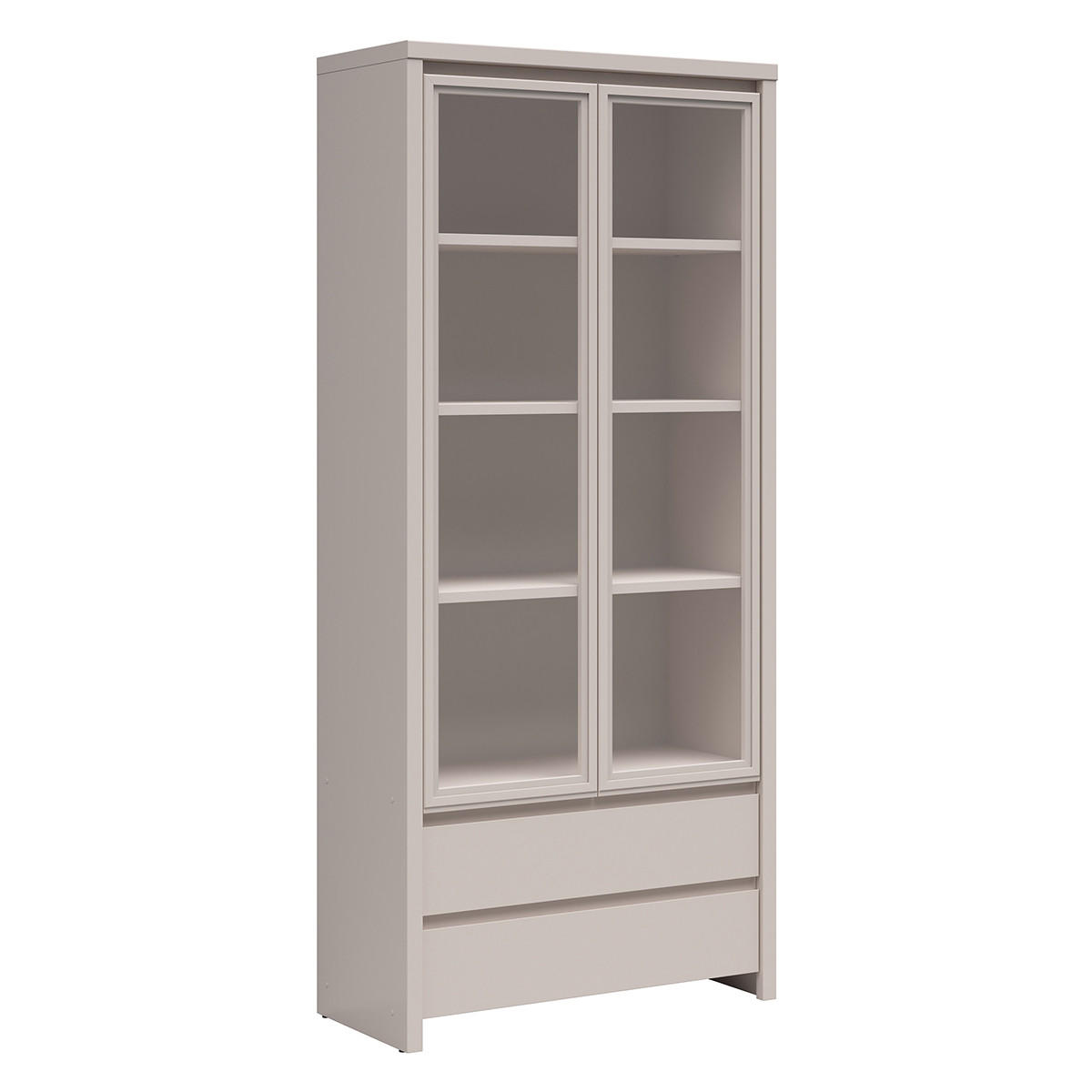 VITRÍNA Soren Kašmír - béžová, kompozitní dřevo (90/200.5/40.5cm) - Petits-meubles