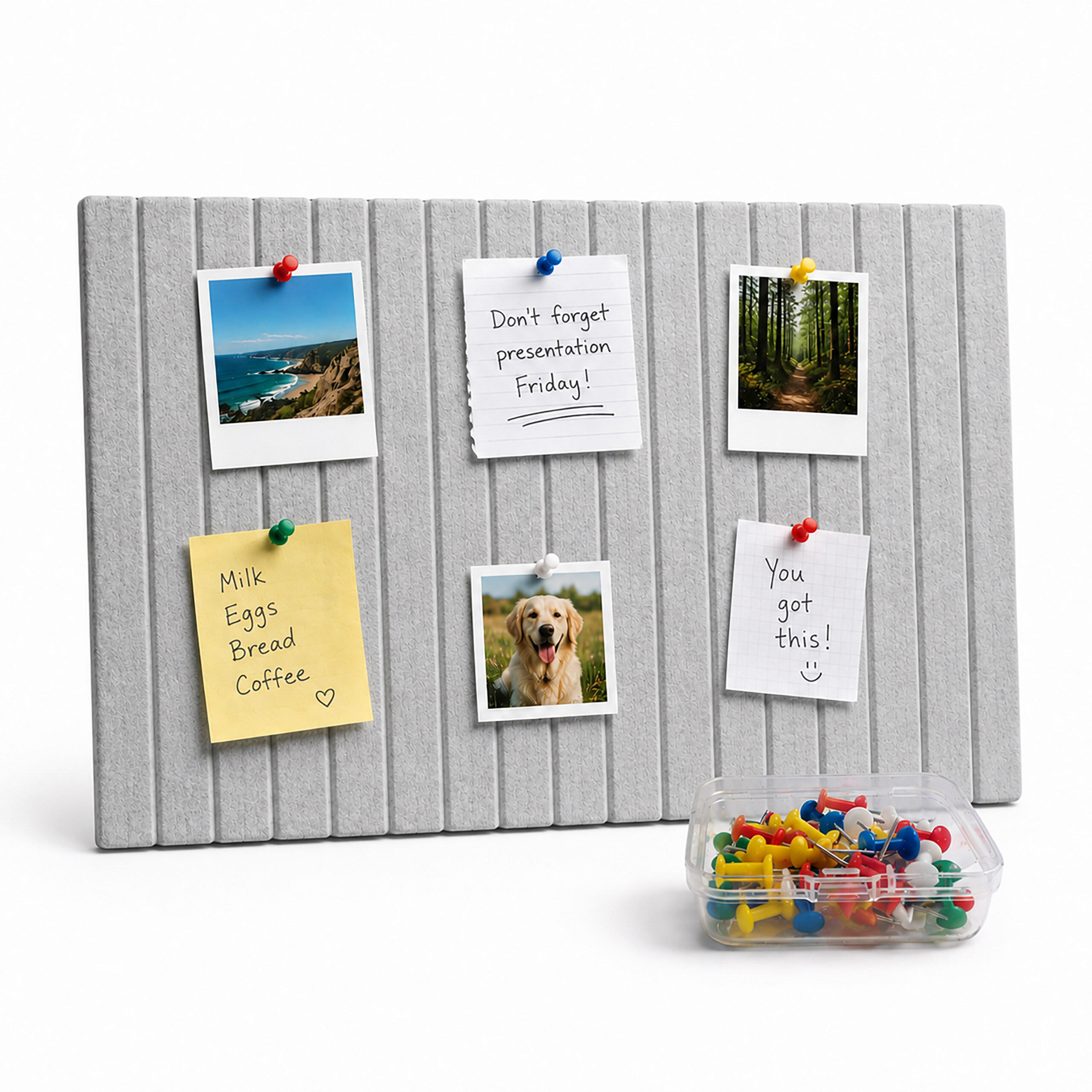 PINNWAND Dunkelgrau selbstklebend 2er-Set - Anthrazit, Textil (60/0.9/40cm) - Relaxdays