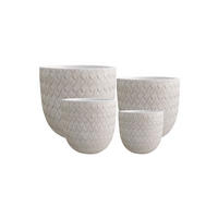 BLUMENTOPF Herva 4er Set Beige 44/44/42 cm Keramik - Beige, Keramik (42cm) - Mondex