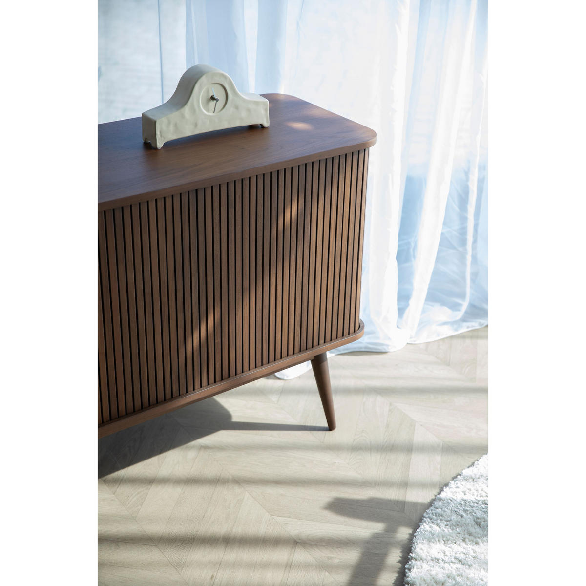 SIDEBOARD Barbier 180 Walnuss Braun - Braun, Holzwerkstoff (180/74.6/40cm) - Zuiver