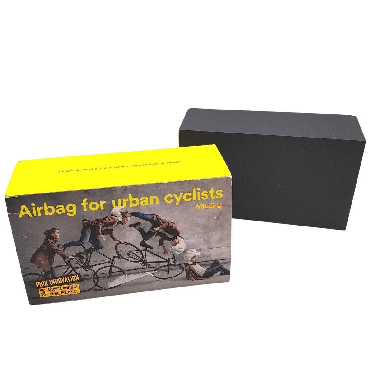 AIRBAG Fahrradhelm 52 – 59 cm Schwarz - Schwarz, Textil (5/10cm) - Hövding