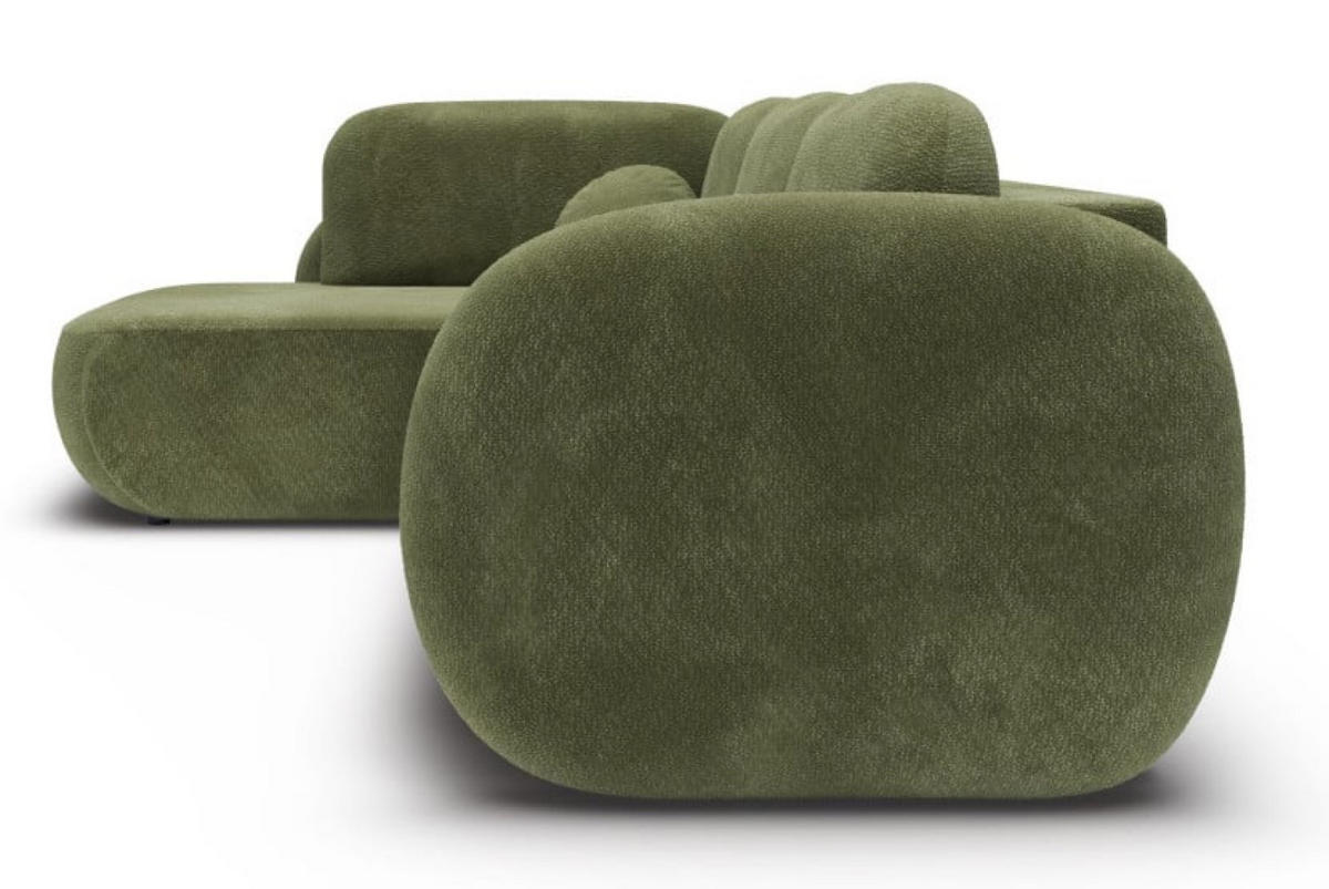 ECKSOFA Grün OLIVIO II Ausziehbar Links - Grün, Textil (289/190cm) - Sepro Meble