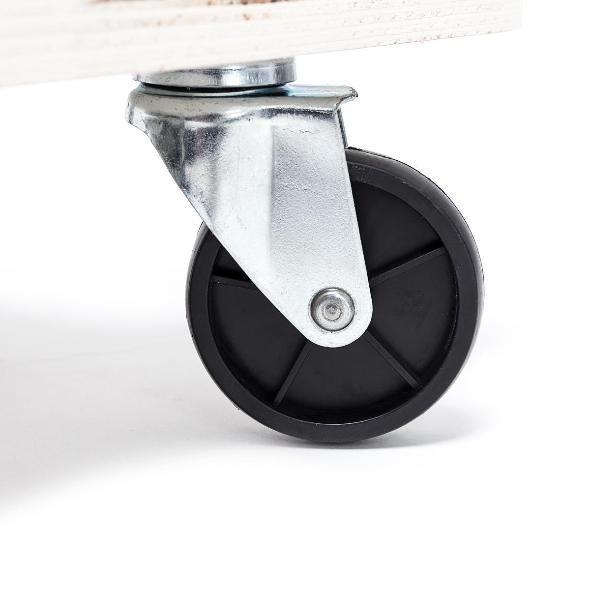 PREPRAVNÝ vozík - svetlohnedá, kompozitné drevo/plast (58/11/30cm) - Relaxdays