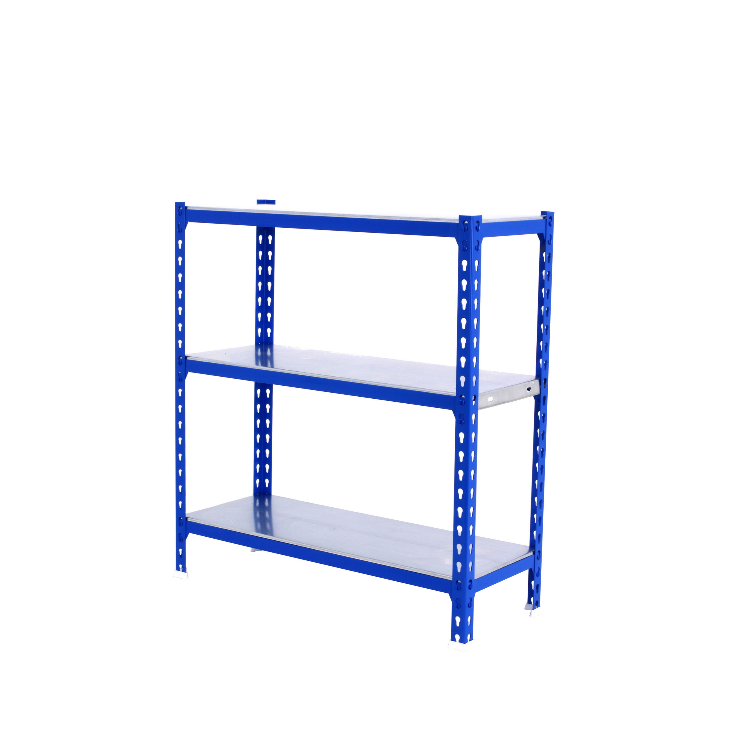 SCHWERLASTREGAL Small Metal Shark HxBxT 100 x 100 x 40 cm Fachlast 180 kg Blau-Verzinkt - Blau, Metall (100/100/40cm) - PROREGAL