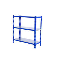 SCHWERLASTREGAL Small Metal Shark HxBxT 100 x 100 x 50 cm Fachlast 180 kg Blau-Verzinkt - Blau, Metall (100/100/50cm) - PROREGAL