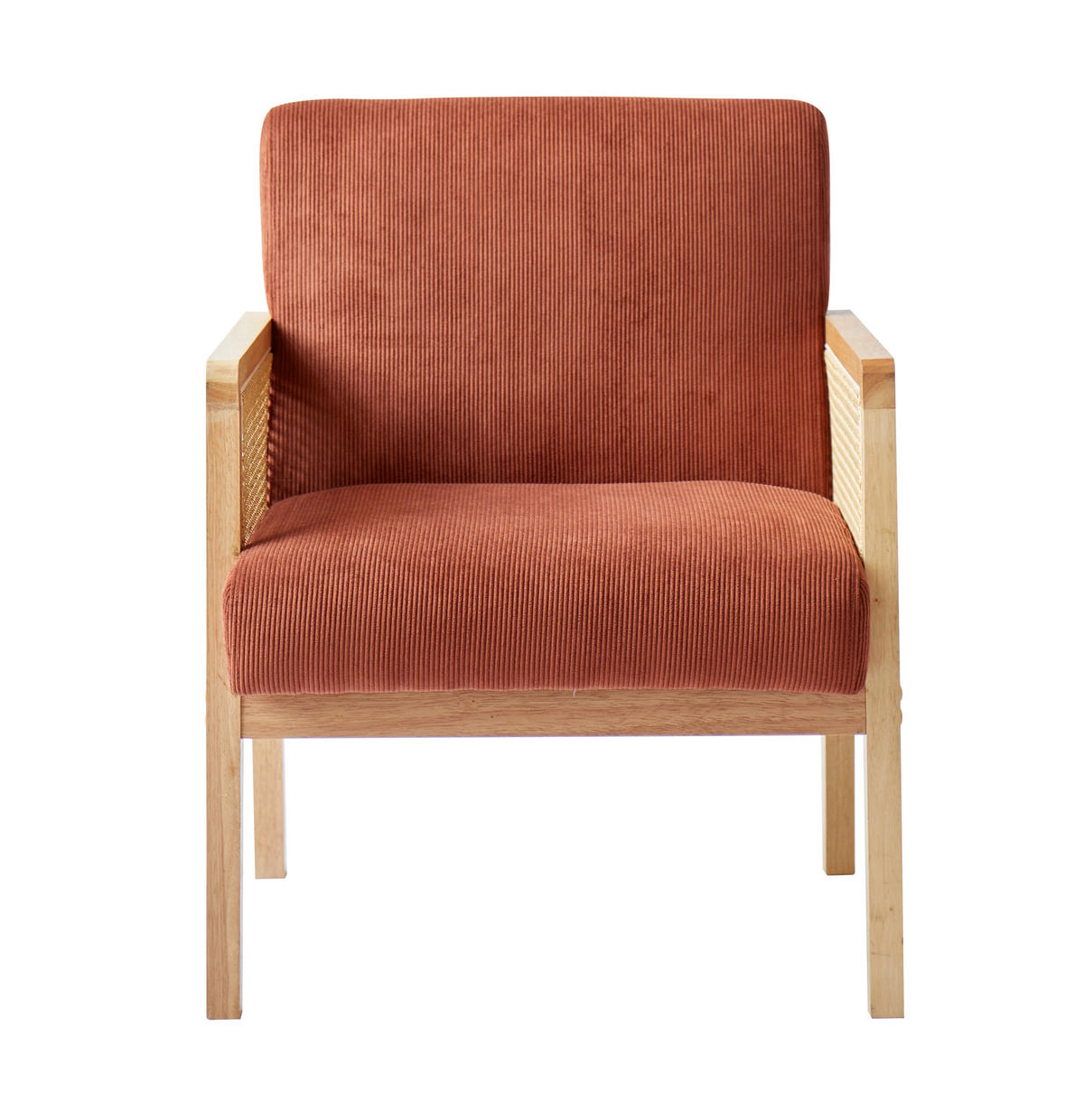 SESSEL Holz Terrakotta - Rot, Holz (60/76/64cm) - Nordlys