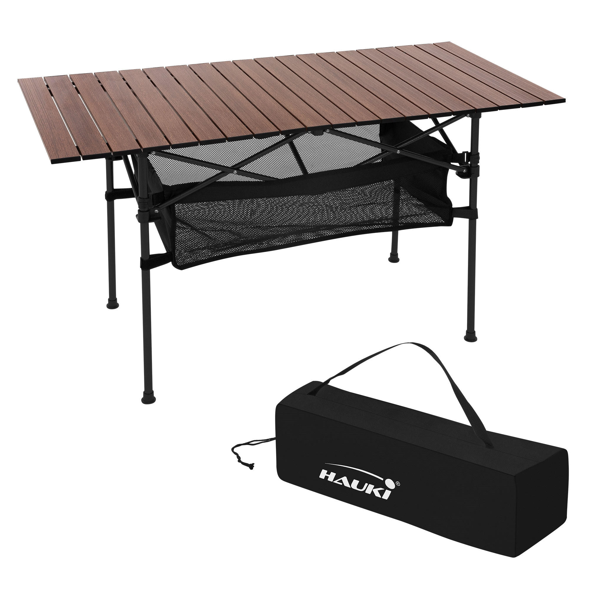 CAMPINGTISCH Braun - Braun, Metall (118/55/64.5cm) - Hauki
