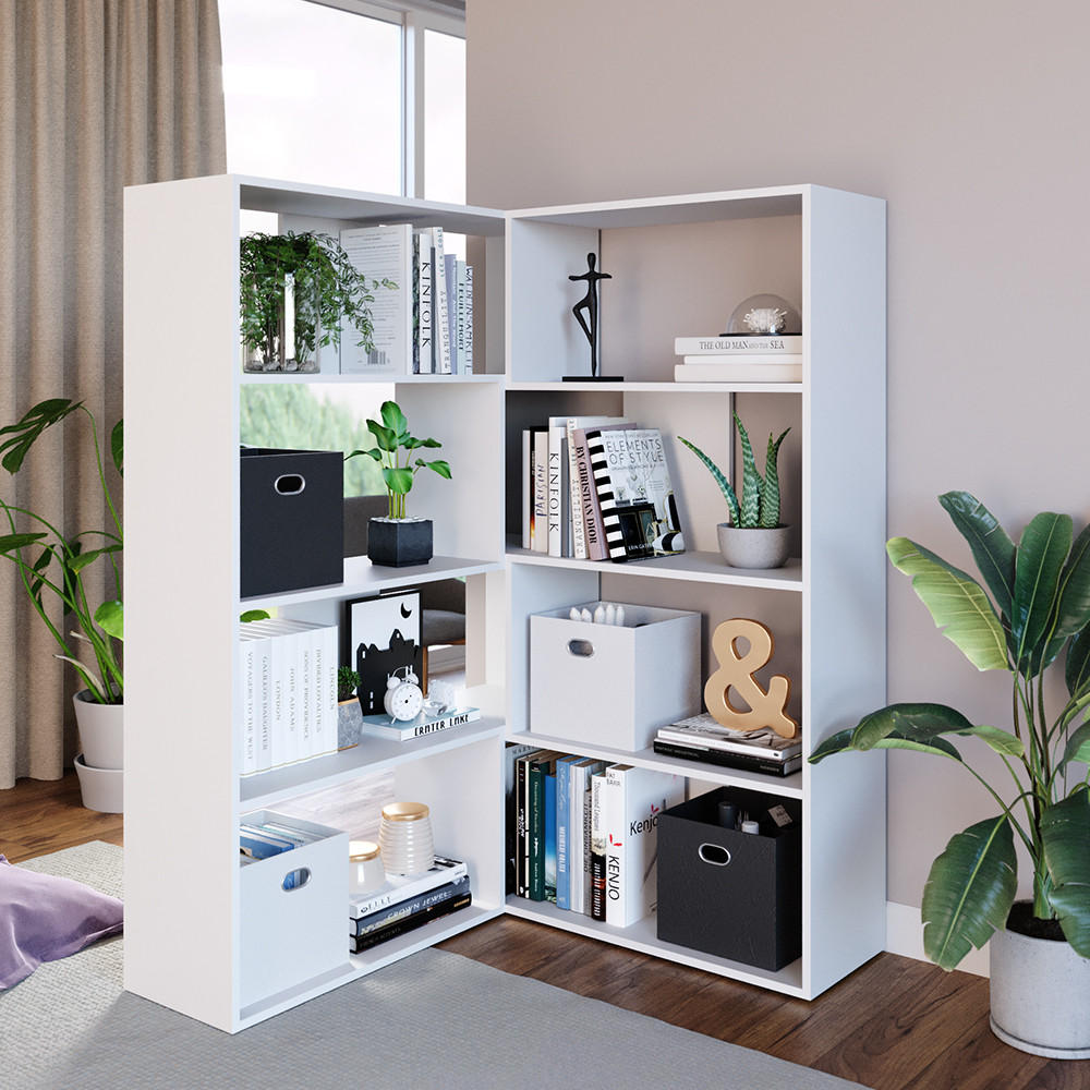 ECKREGAL Laine Weiß 170 x 142.4 cm - Weiß, Holzwerkstoff (170/142.4/29.6cm) - Vicco