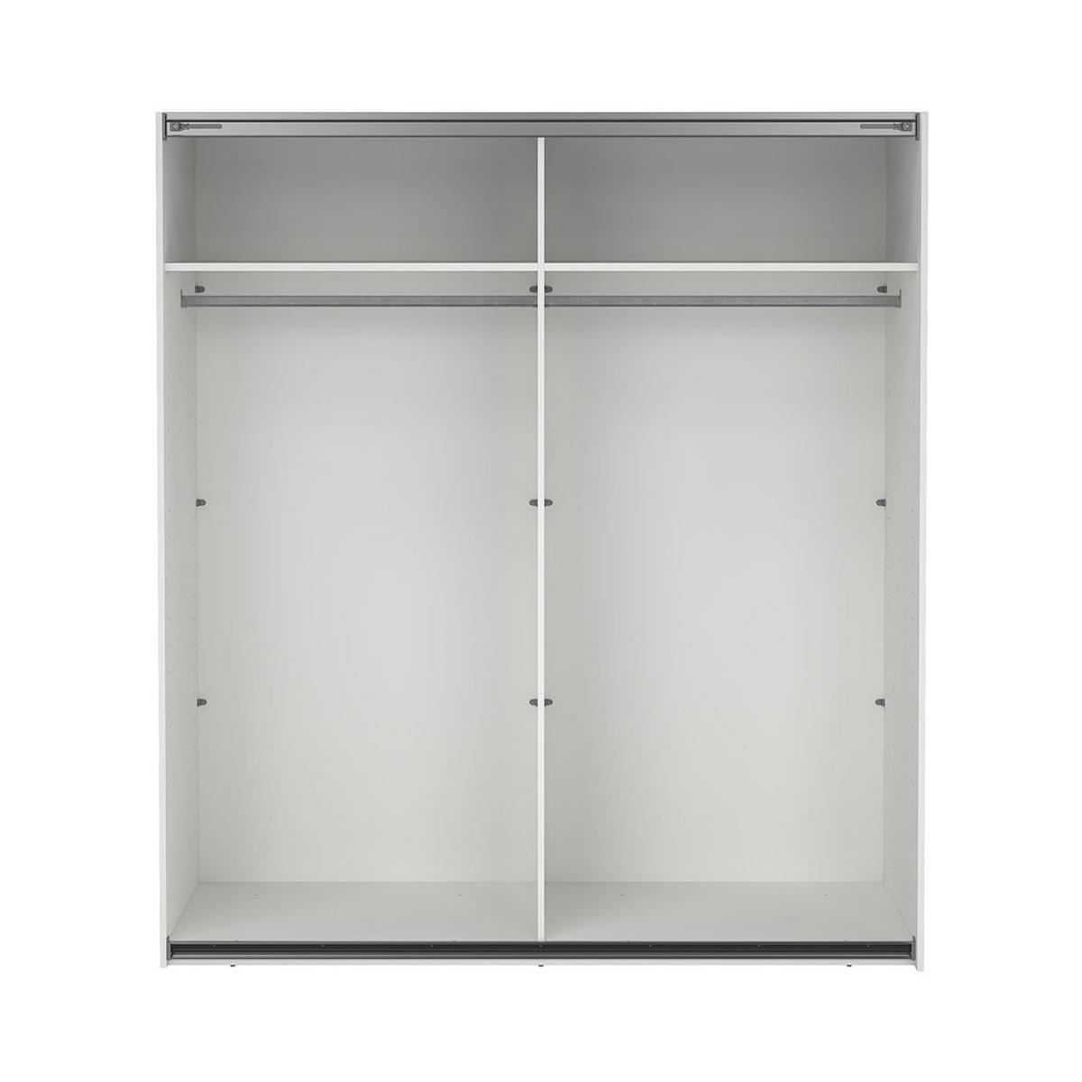 SCHIEBETÜRENSCHRANK, Catania, Weiß, Holzwerkstoff, 179 x 67 x 201 cm - Weiß, Holzwerkstoff (179/201/67cm) - ebuy24