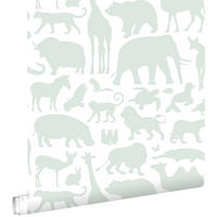 TAPETE Tiere 53 cm x 10.05 m - Weiß, Papier (53/0.1cm) - ESTAhome