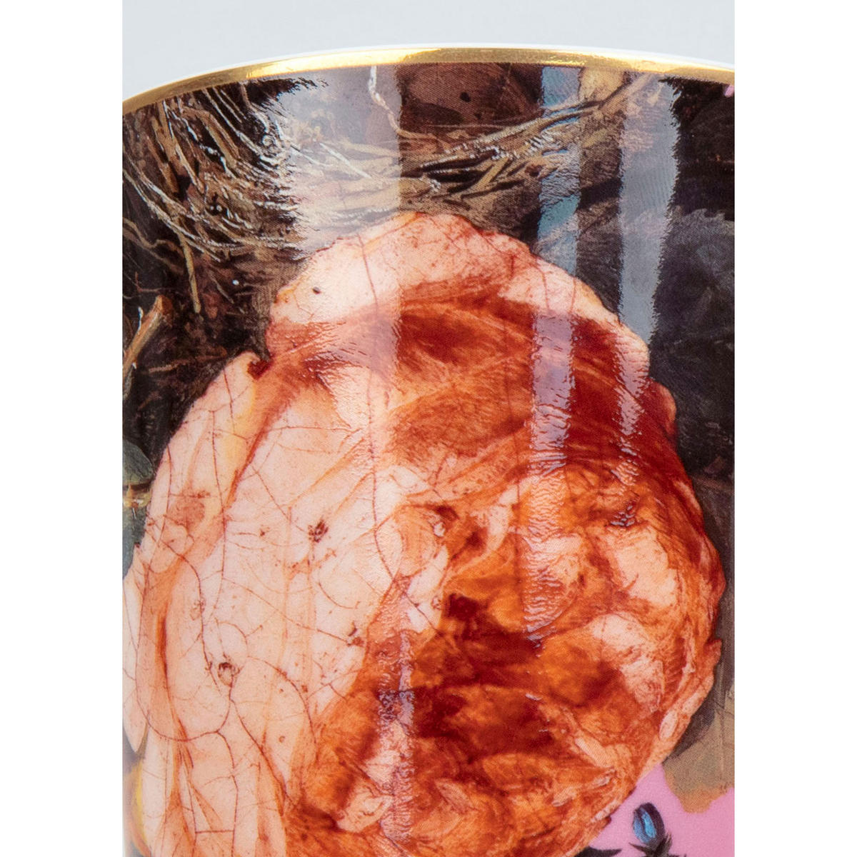 KAFFEEBECHER Wunderbar Flourish - Rose, mit Geschenkbox - Naturfarben, Keramik (0.6L) - Könitz