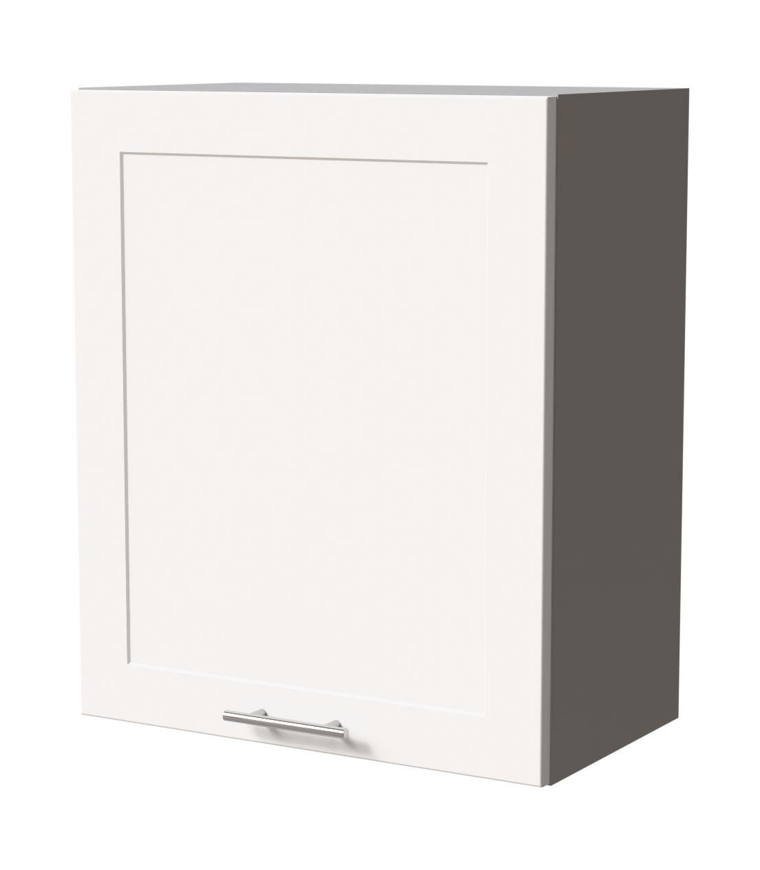 HÄNGESCHRANK Oslo W2/60 Grau / Weiß Matt 60 / 32,5 / 72cm - Weiß/Grau, Holz/Holzwerkstoff (60/72/32.5cm) - Feldmann-Wohnen