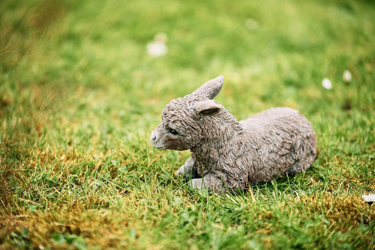 STEINFIGUR Esel Stefan frostfest wetterfest Steinguss - Braun, Stein (12/16/9cm) - stoneandstyle