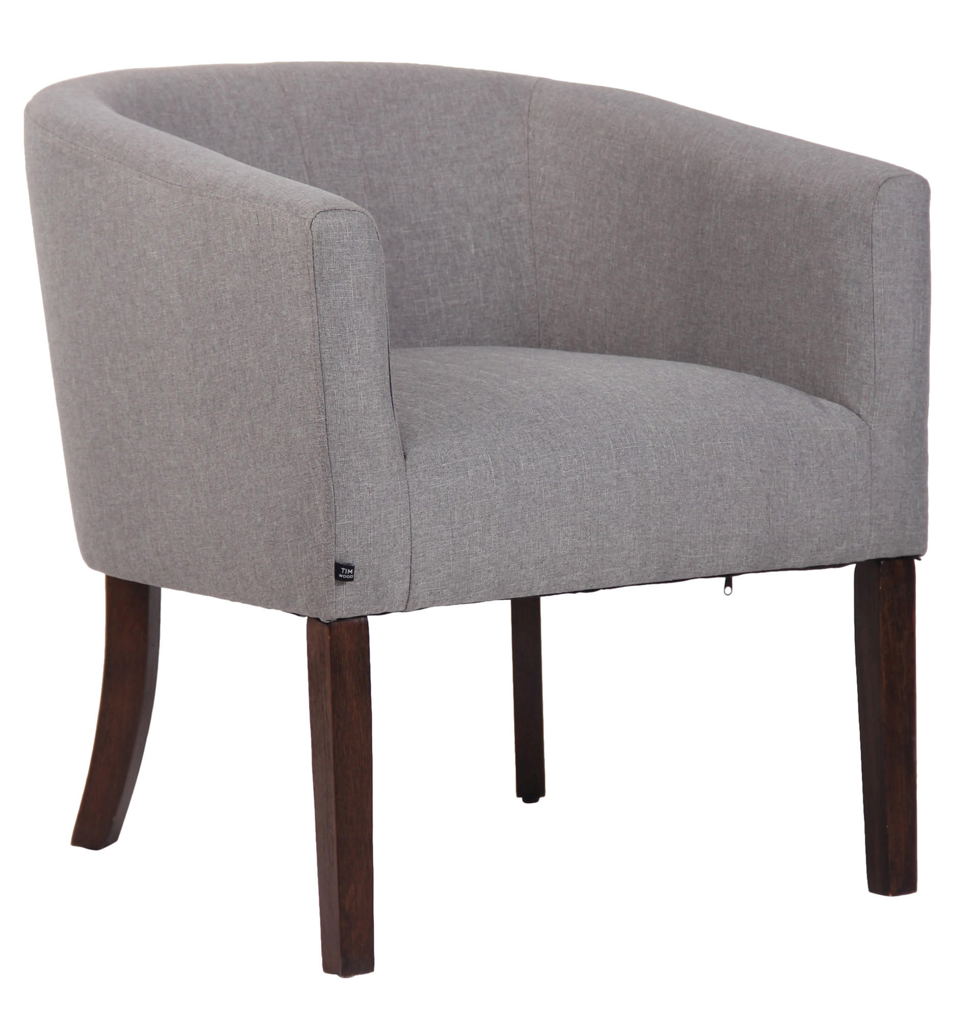 SESSEL Stoff grau - Grau, Holz/Textil (66/73/70cm) - CLP