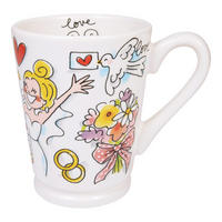 MAZAGRAN-BECHER Ja, ich will in Bunt - 500 ml - Multicolor, Keramik (0.5L) - Blond Amsterdam