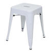 HOCKER METALL Reinweiß - Weiß, Metall (39/46/39cm) - MCW