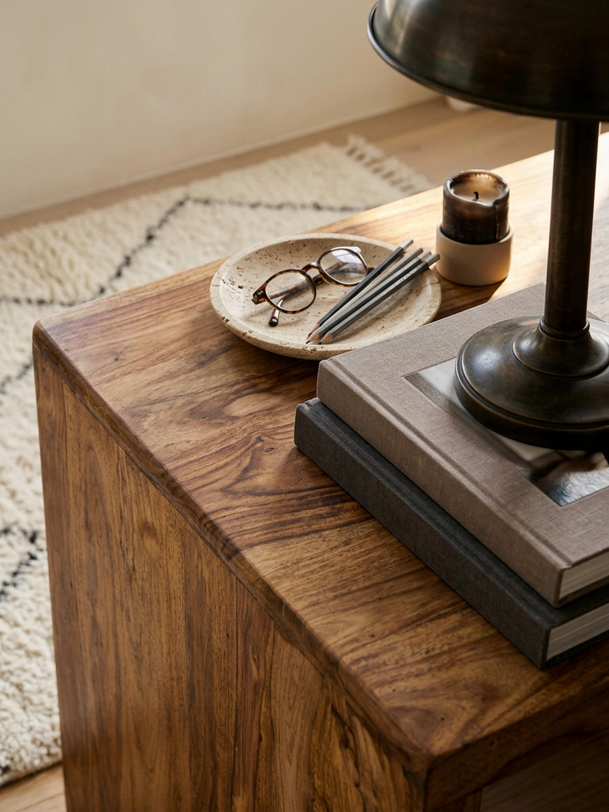 SCHREIBTISCH Massivholz Stauraum Abgerundete Ecken, Braun 160x80x76 cm - Braun, Holz (80/160/76cm) - KADIMA DESIGN