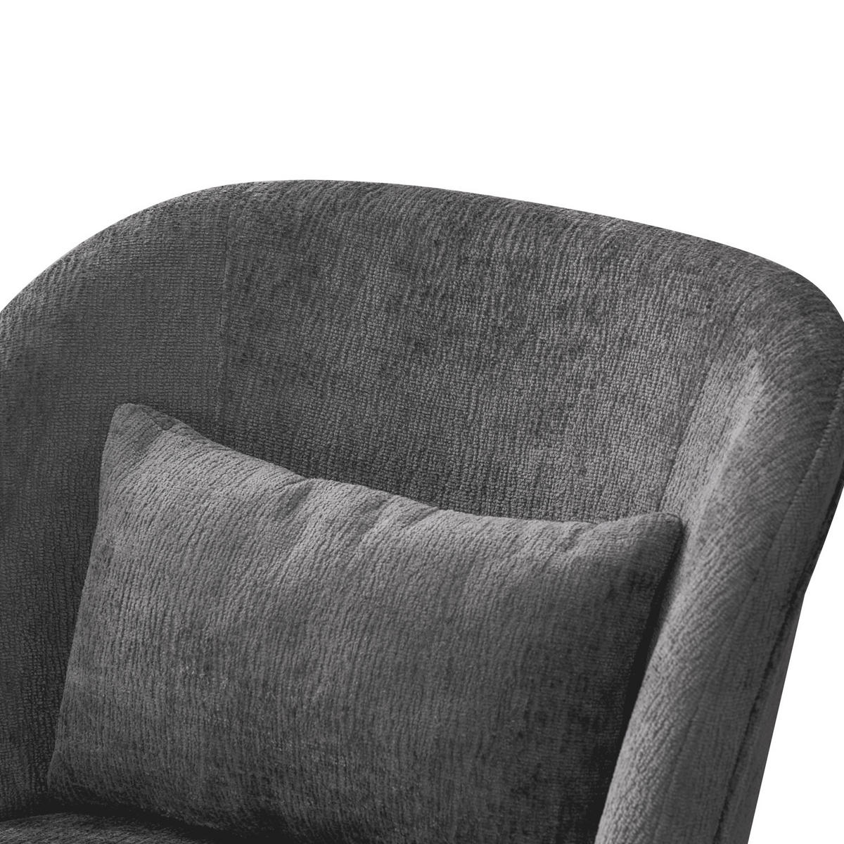 SESSEL YOYO Anthrazit - Anthrazit, Eichenholz/Textil (63/80/70cm) - B&D Home