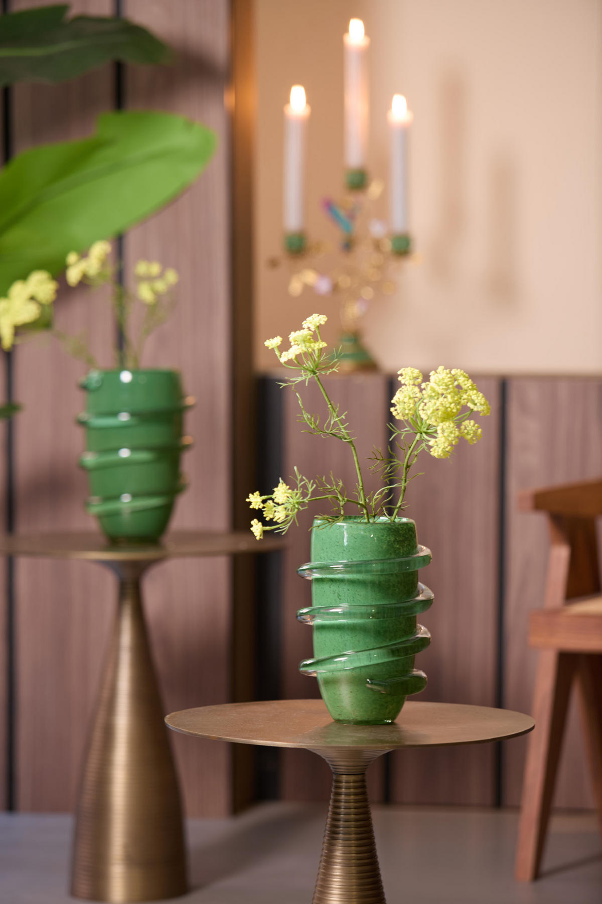 VASE Odate Grün Ø16,5/25 cm - Grün, Glas (16.5/25cm) - Light & Living