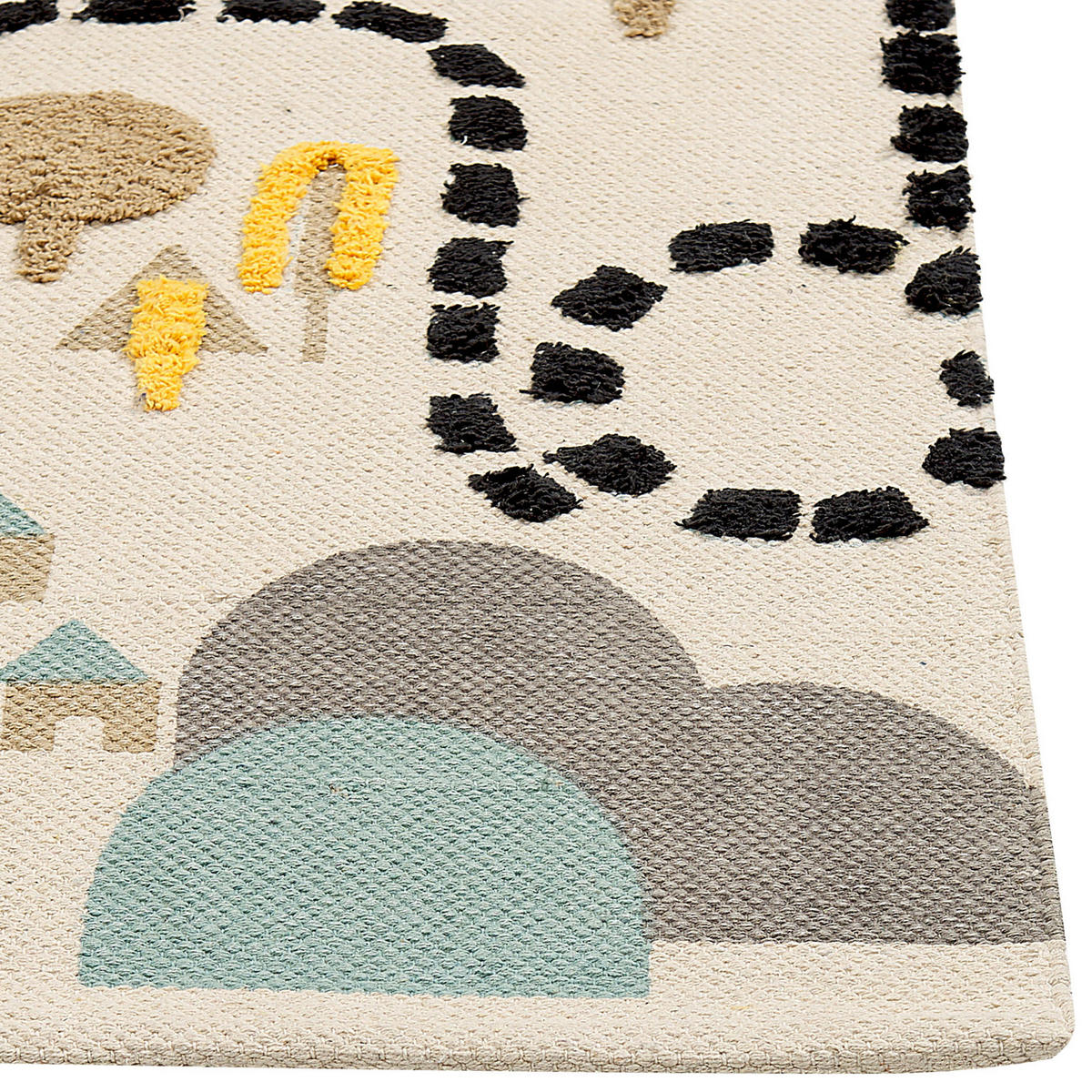 KURZFLOR-KINDERTEPPICH-SAZAK 150/80 cm - Multicolor, Textil (80/150cm) - Beliani
