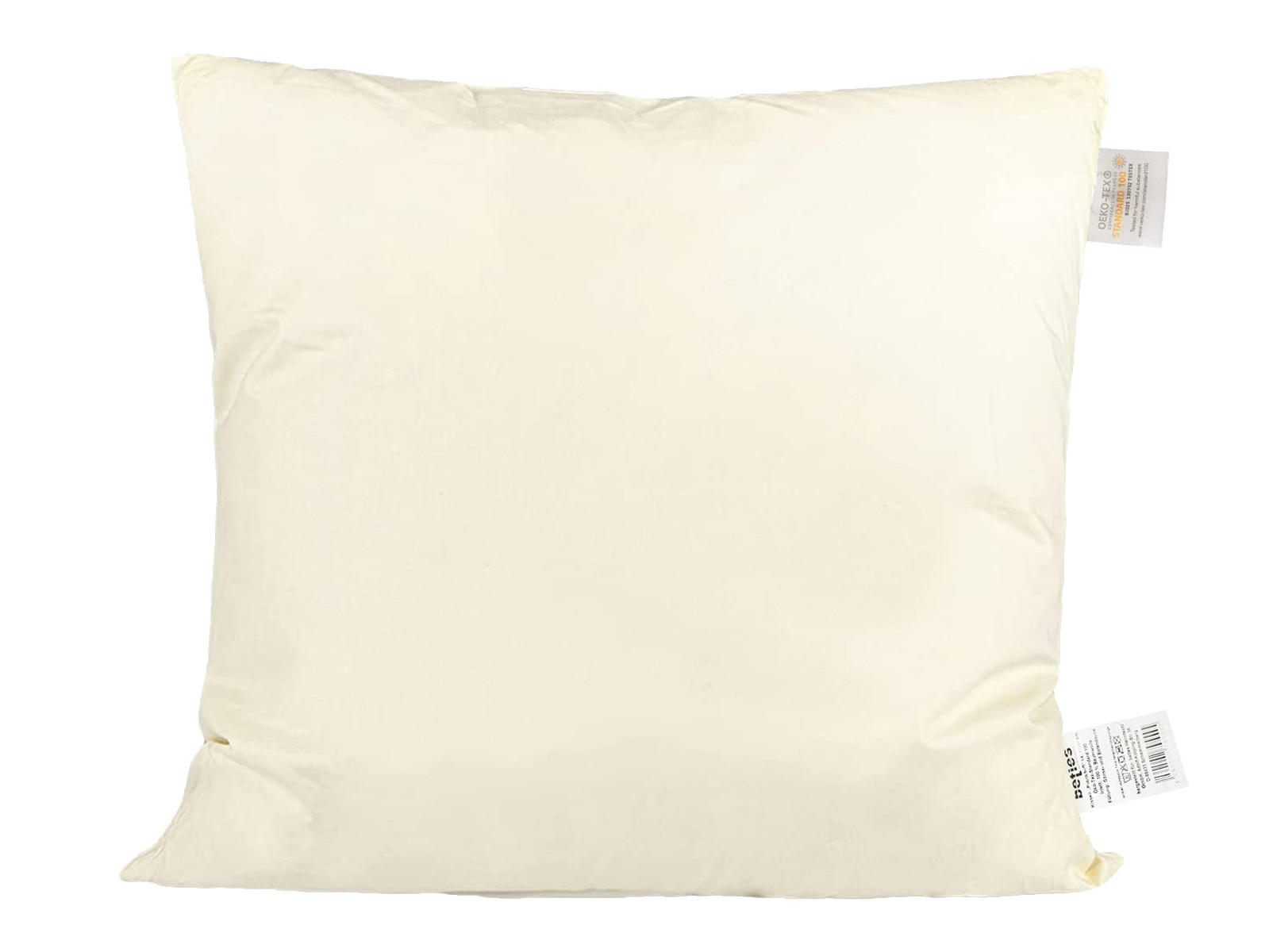 DAUNENKISSEN PublikSoft 50/50 cm - Beige/Creme, Naturmaterialien/Textil (50/50cm) - beties Heimtextil