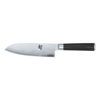 KOCHMESSER Shun Classic Santoku, Linkshand, 18 cm - Silberfarben, Metall (40cm) - Kai Messer