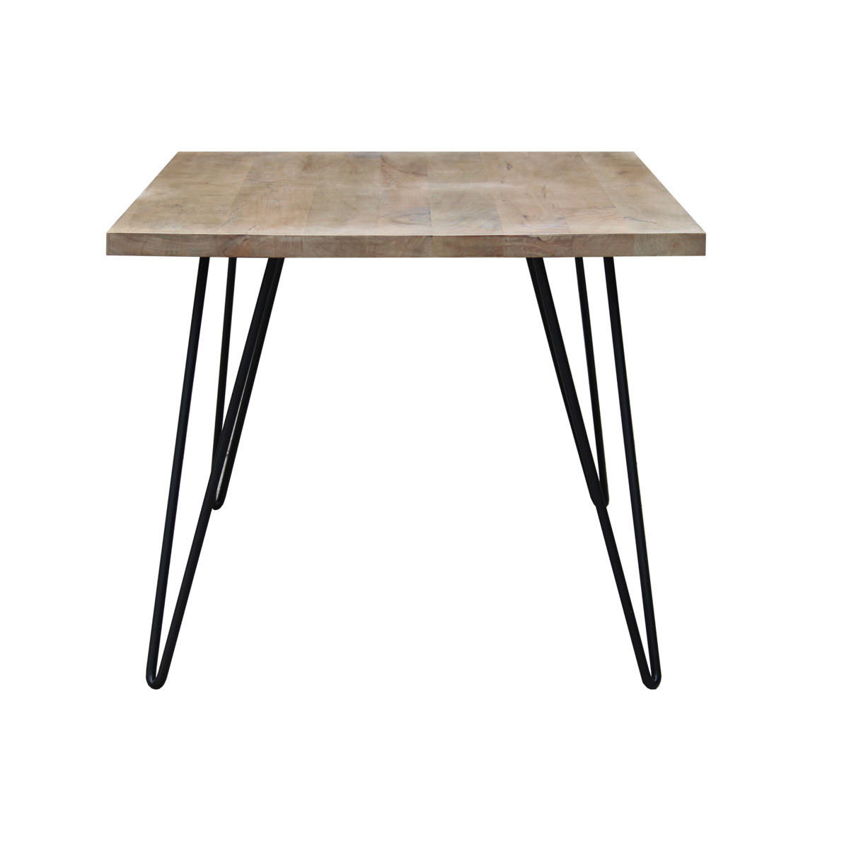 ESSTISCH Massiv Mangoholz L160 VIBES - Naturfarben, Holz (160/90/76cm) - Miliboo