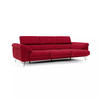 LINEARSOFA Donatello - Bordeaux, Metall (265/76/102cm) - Divani.store
