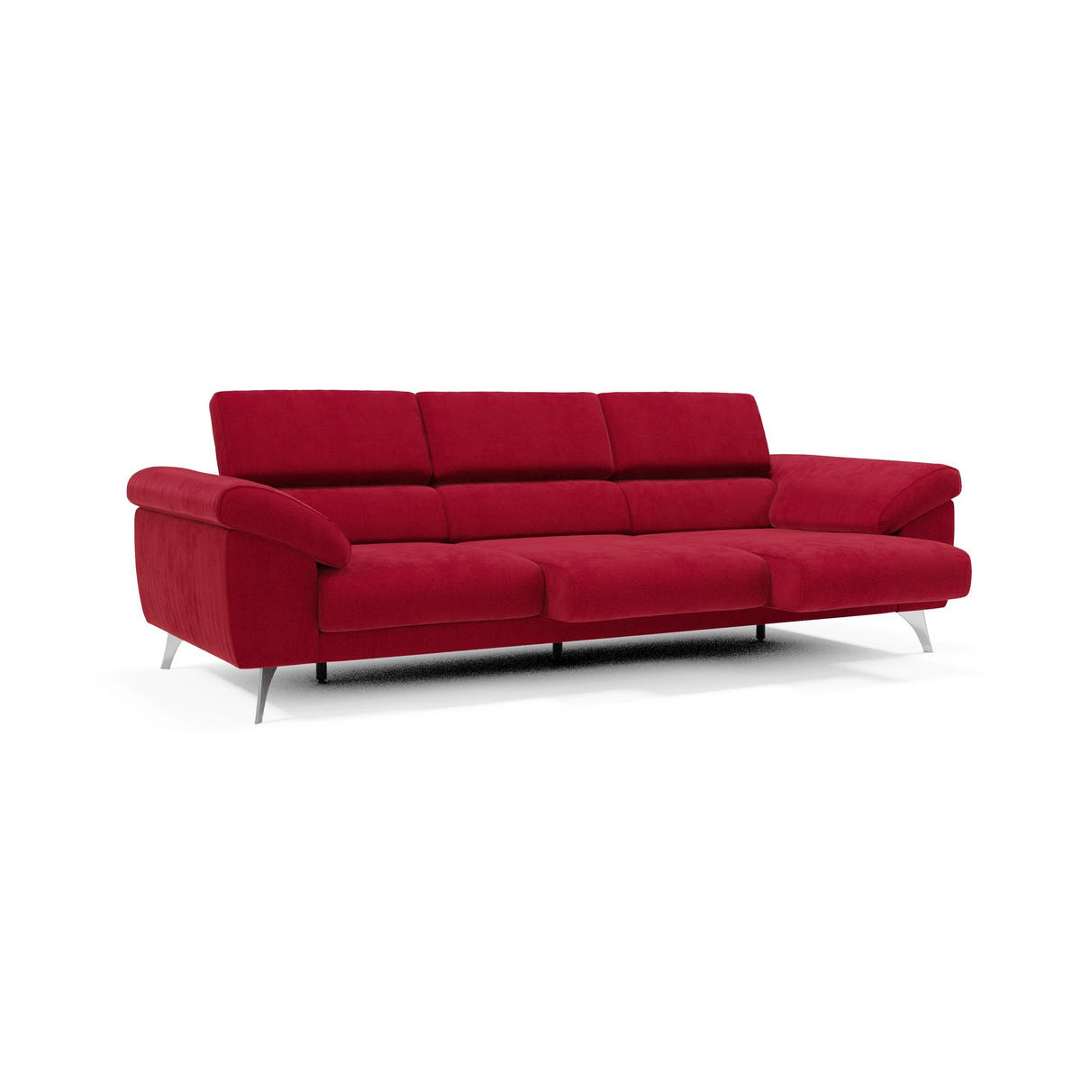 LINEARSOFA Donatello - Bordeaux, Metall (265/76/102cm) - Divani.store