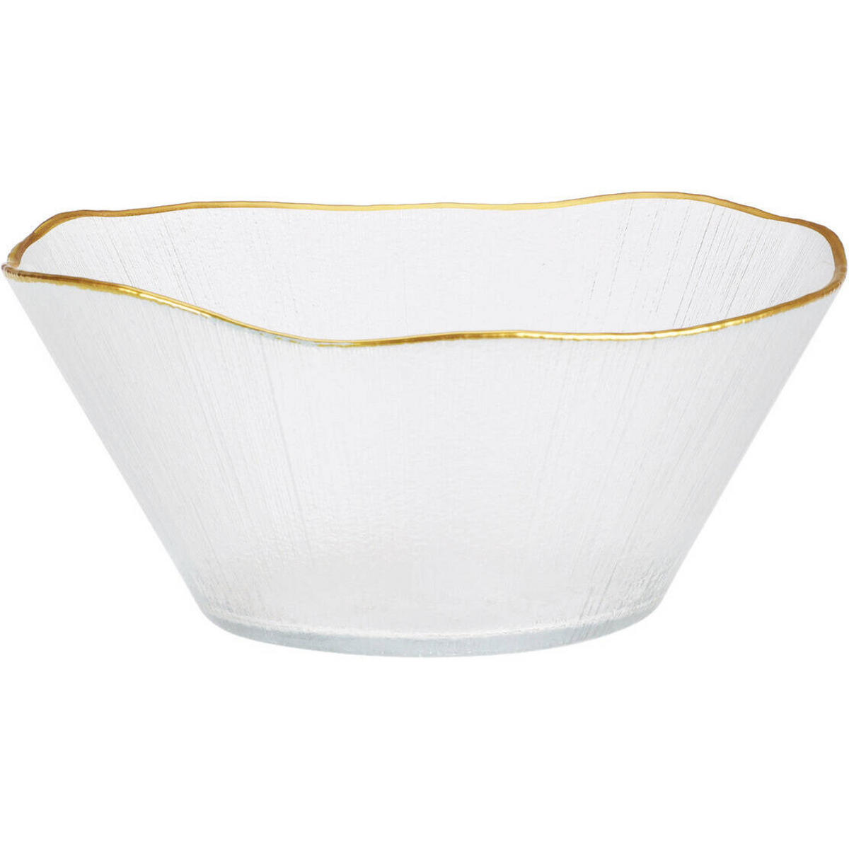 GLASSCHALE Datura 21 cm - Transparent, Glas (21cm) - Home Styling Collection