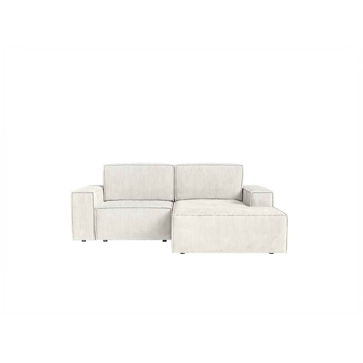 ECKSOFA KOKKO MINI mit Schlaffunktion, Weiß - Weiß, Textil (240/167cm) - Fedve