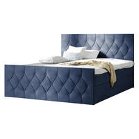 BOXBETT Sky Lux - Blau, Holz (140/200cm) - MIRJAN24