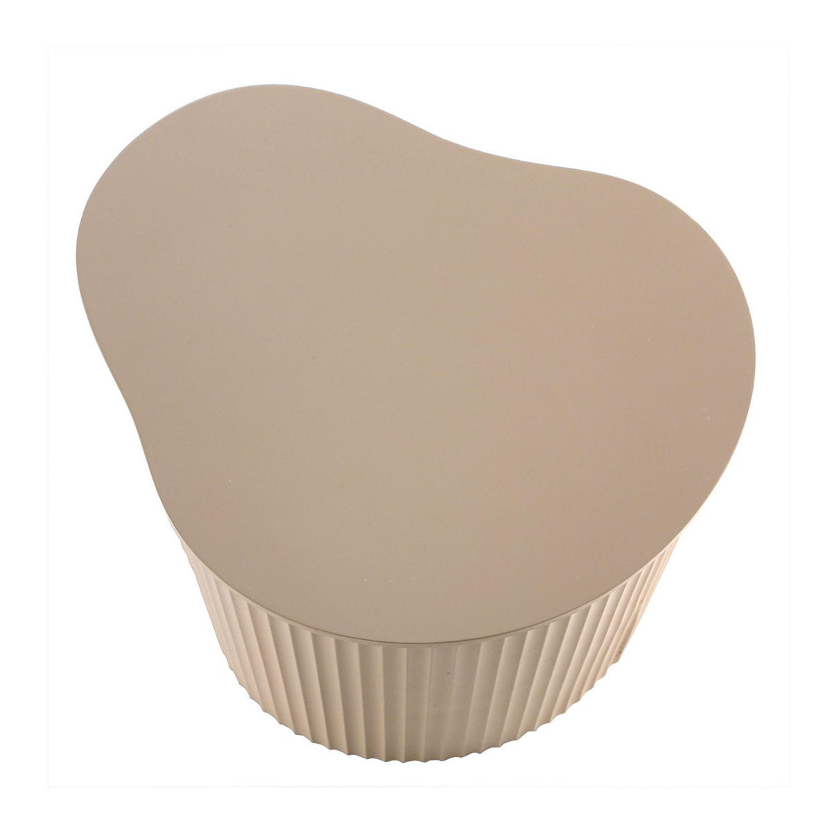 BEISTELLTISCH, in kashmir lackiert 37/47,5/47 cm - Beige, Holzwerkstoff (47/37/47.5cm) - Calicosy