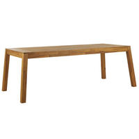 GARTENTISCH Akazienholz hellbraun 210/90 cm Livorno - Hellbraun, Holz (210/90/77cm) - Beliani